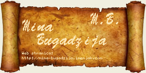 Mina Bugadžija vizit kartica